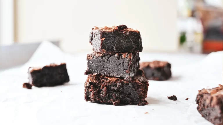 Moist Brownies in ape town on white cloth
